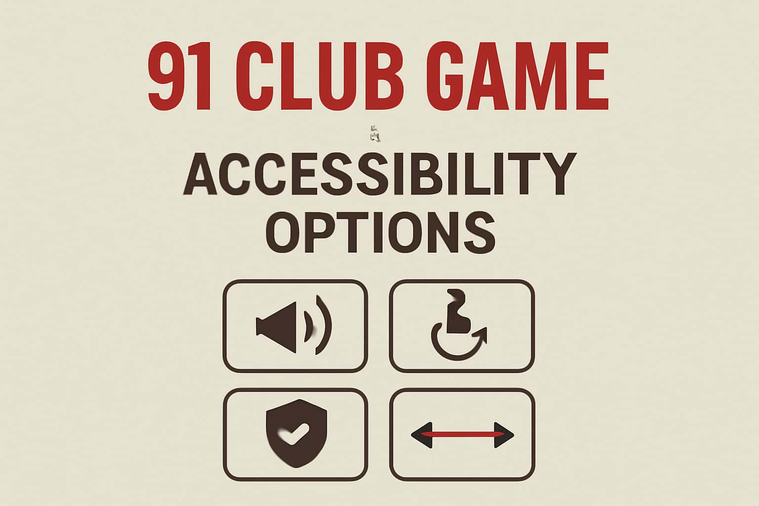An illustrative scene showcasing accessibility features of the 91 Club Game.