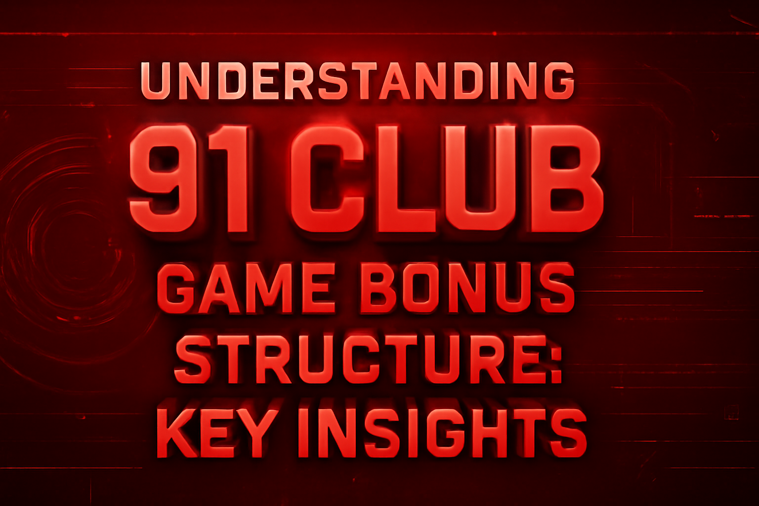 An informational scene highlighting the latest features of 91 Club Game.